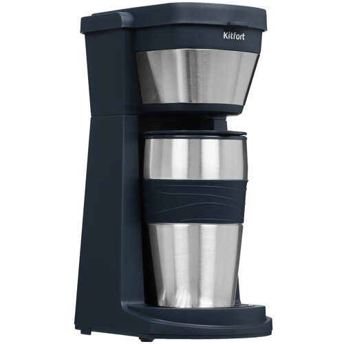 Купить Кофеварка капельная Kitfort КТ-7301 синий  9086220. Характеристики, отзывы и цены в Донецке