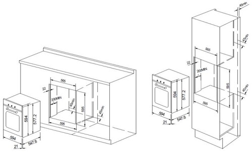 Купить Электрический духовой шкаф Graude BK 60.2 S черный  1319574. Характеристики, отзывы и цены в Донецке