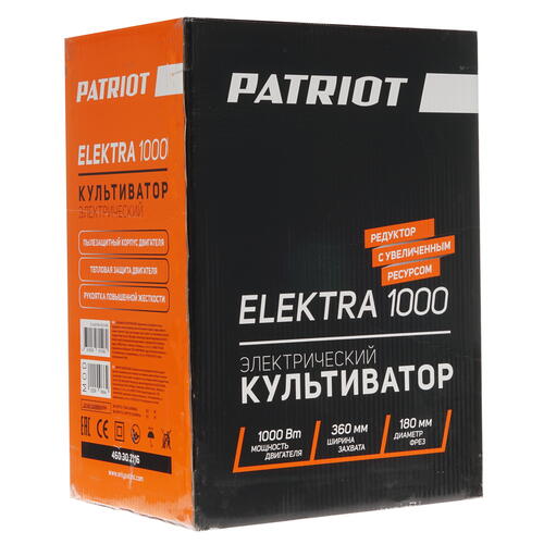 Купить Электрический культиватор Patriot ELEKTRA 1000  8139919. Характеристики, отзывы и цены в Донецке