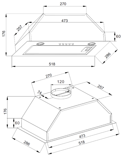 Купить Вытяжка полновстраиваемая Hansa OMP6212WH белый  5367592. Характеристики, отзывы и цены в Донецке