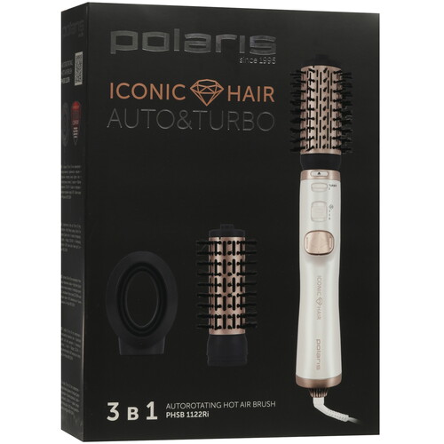 Купить Фен-щетка Polaris PHSB 1122Ri белый/золотистый  9116857. Характеристики, отзывы и цены в Донецке