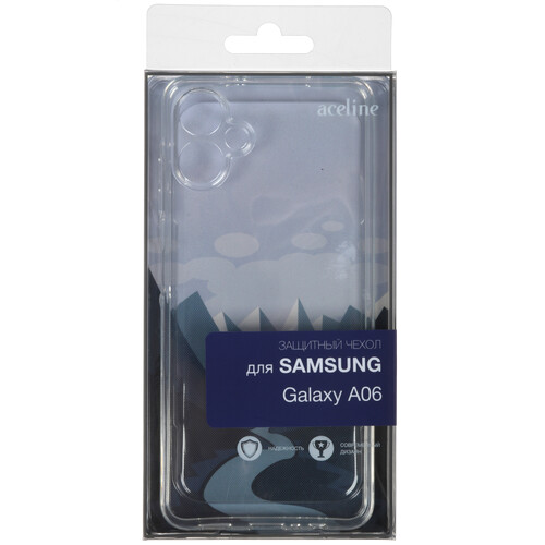 Купить Накладка  Aceline Silicone для Samsung Galaxy A06 прозрачный  5490697. Характеристики, отзывы и цены в Донецке