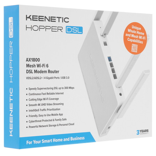Купить Роутер VDSL2/ADSL2+ Keenetic Hopper DSL KN-3610  5617686. Характеристики, отзывы и цены в Донецке