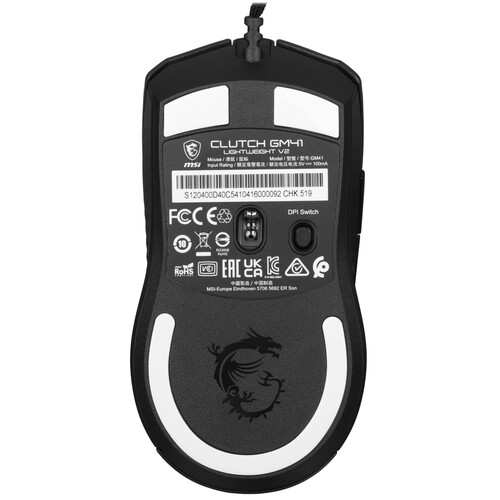 Купить Мышь проводная MSI Clutch GM41 Lightweight V2  черный  5497960. Характеристики, отзывы и цены в Донецке