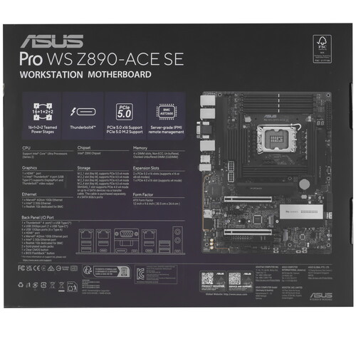 Купить Материнская плата ASUS Pro WS Z890-ACE SE  5625214. Характеристики, отзывы и цены в Донецке