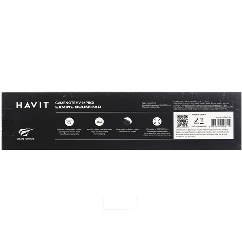Купить Коврик Havit HV-MP860  черный  9202167. Характеристики, отзывы и цены в Донецке