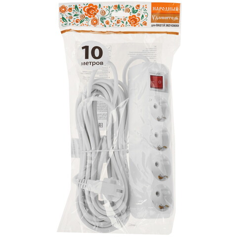 Купить Удлинитель TDM ELECTRIC Народный SQ1303-1429 белый  9277157. Характеристики, отзывы и цены в Донецке