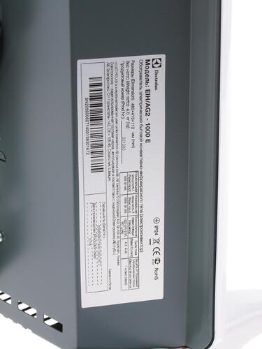 Купить Конвективно-инфракрасный обогреватель Electrolux EIH/AG2-1000 E  1092533. Характеристики, отзывы и цены в Донецке