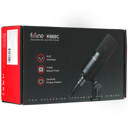 Купить Микрофон Fifine K669C черный  5476304. Характеристики, отзывы и цены в Донецке