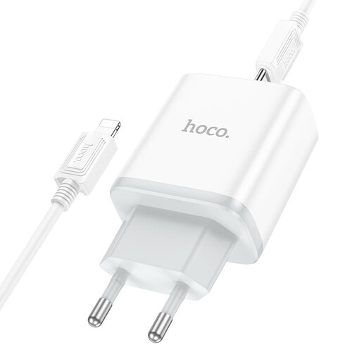 Купить Сетевое зарядное устройство Hoco C105A белый  5474777. Характеристики, отзывы и цены в Донецке