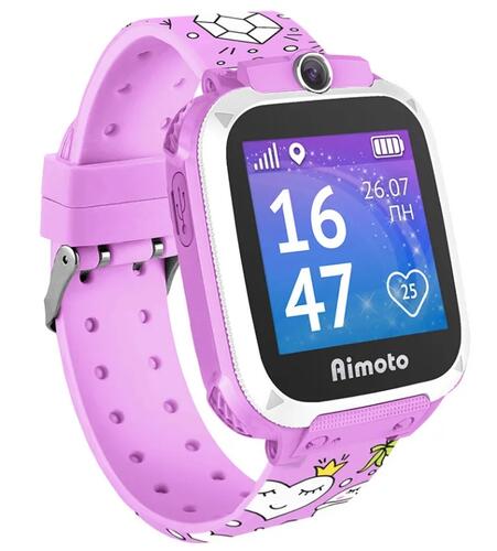 Купить Детские часы Кнопка Жизни Aimoto Element розовый  4888063. Характеристики, отзывы и цены в Донецке