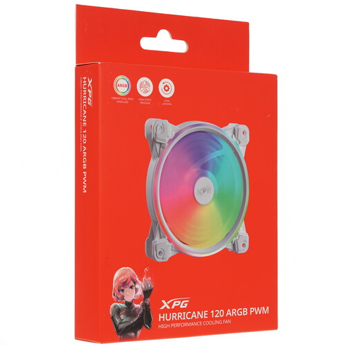 Купить Вентилятор ADATA XPG HURRICANE 120 ARGB  белый  5418823. Характеристики, отзывы и цены в Донецке