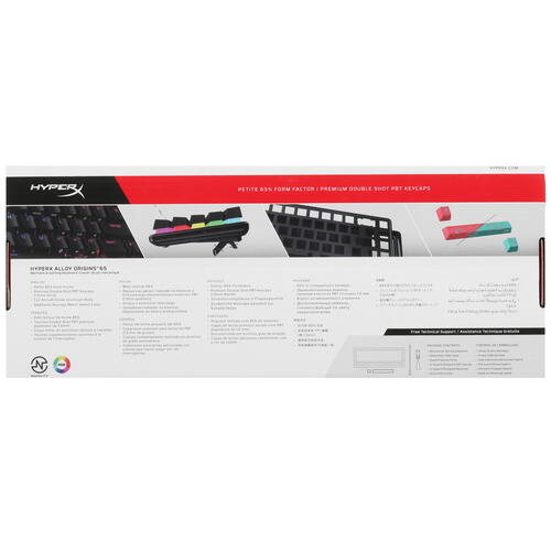 Купить Клавиатура  проводная HyperX Alloy Origins 65  5406770. Характеристики, отзывы и цены в Донецке
