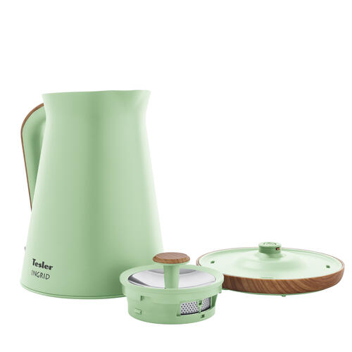 Купить Электрочайник Tesler KT-1740 зеленый  5300239. Характеристики, отзывы и цены в Донецке