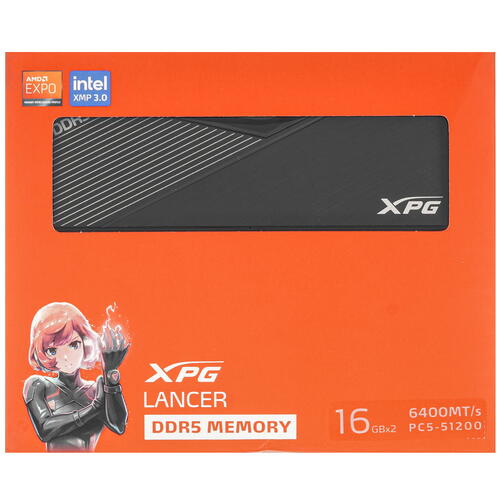 Купить Оперативная память ADATA XPG Lancer [AX5U6400C3216G-DCLABK] 32 ГБ  5433709. Характеристики, отзывы и цены в Донецке