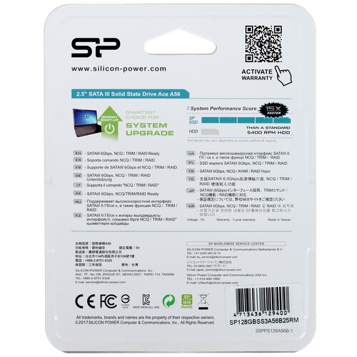 Купить 128 ГБ 2.5" SATA накопитель Silicon Power Ace A56 [SP128GBSS3A56B25RM]  1630639. Характеристики, отзывы и цены в Донецке