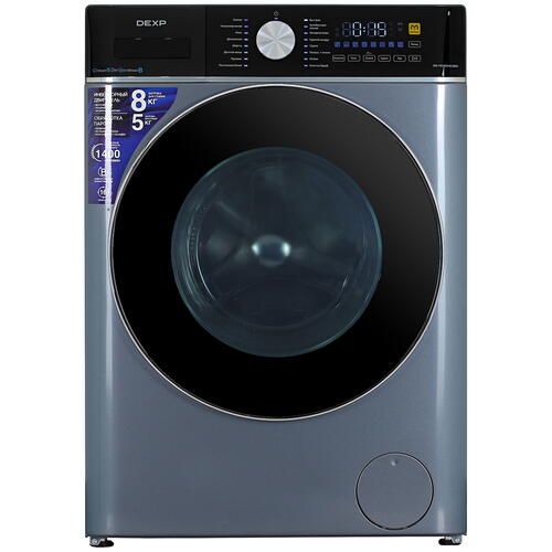Купить Стирально-сушильная машина DEXP WD-F814DMG/DBSI синий  5040173. Характеристики, отзывы и цены в Донецке
