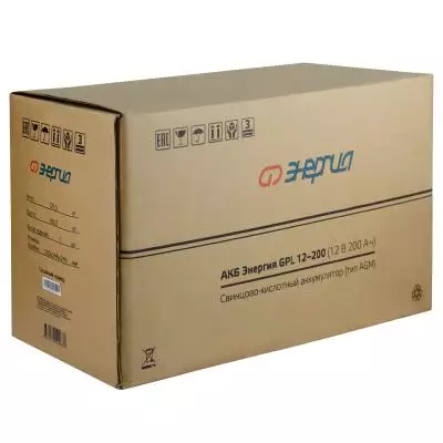 Купить Аккумуляторная батарея для ИБП Энергия GPL 12-200  9133966. Характеристики, отзывы и цены в Донецке