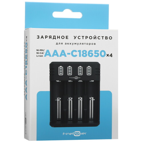 Купить Зарядное устройство FinePower E4  5096995. Характеристики, отзывы и цены в Донецке