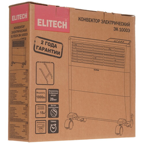 Купить Конвектор Elitech ЭК 1000Э  9153931. Характеристики, отзывы и цены в Донецке