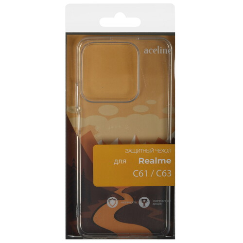 Купить Накладка  Aceline Silicone для realme C61/ C63 прозрачный  9191793. Характеристики, отзывы и цены в Донецке