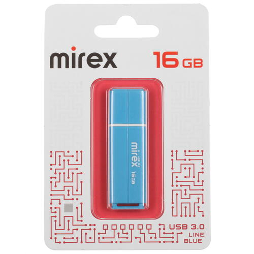 Купить Память USB Flash 16 ГБ Mirex LINE [13600-FM3LBU16]  5408505. Характеристики, отзывы и цены в Донецке