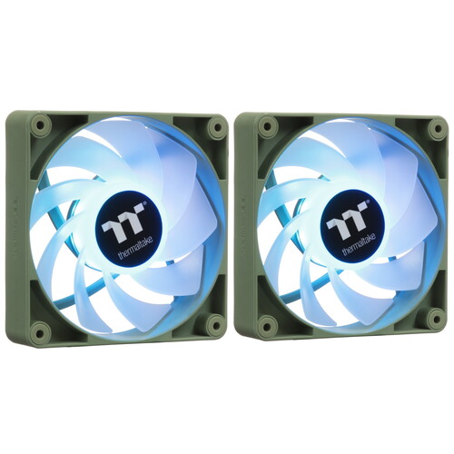 Купить Комплект реверсных вентиляторов Thermaltake CT120 Reverse ARGB Matcha Green [CL-F200-PL12MG-A] зеленый  5486451. Характеристики, отзывы и цены в Донецке