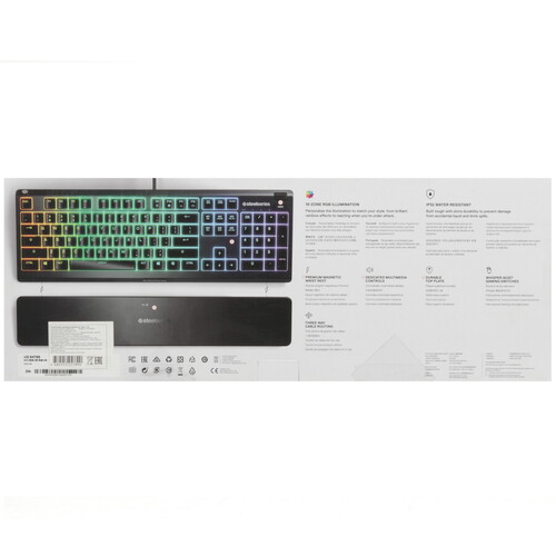 Купить Клавиатура  проводная SteelSeries Apex 3  9291589. Характеристики, отзывы и цены в Донецке
