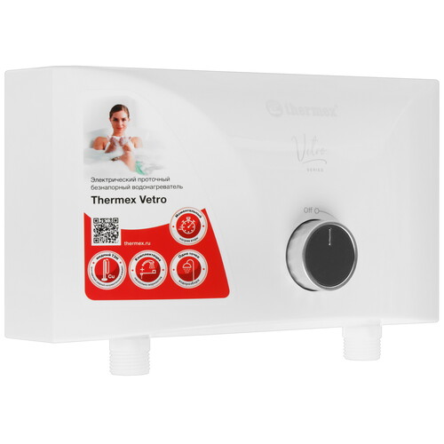 Купить Водонагреватель электрический Thermex Vetro 3500 shower  9083823. Характеристики, отзывы и цены в Донецке