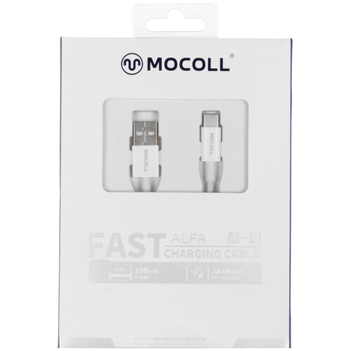 Купить Кабель круглый MOCOLL USB Type-C - USB 2.0 Type-A белый 1.5 м  5470434. Характеристики, отзывы и цены в Донецке