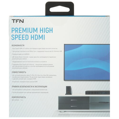 Купить Кабель  TFN HDMI - HDMI, 3 м  5465815. Характеристики, отзывы и цены в Донецке