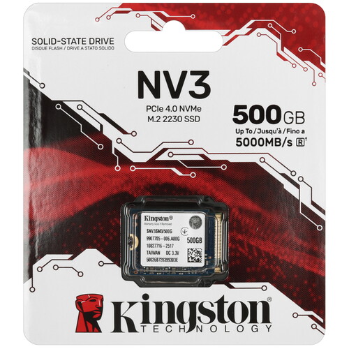 Купить 500 ГБ M.2 NVMe накопитель Kingston NV3  5632846. Характеристики, отзывы и цены в Донецке
