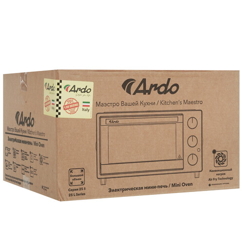 Купить Мини-печь ARDO MO2531S2 серебристый  9243760. Характеристики, отзывы и цены в Донецке
