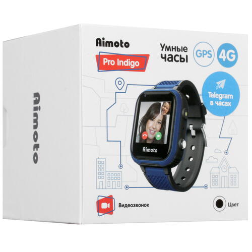 Купить Детские часы Кнопка Жизни Aimoto Pro Indigo TG синий  4732074. Характеристики, отзывы и цены в Донецке
