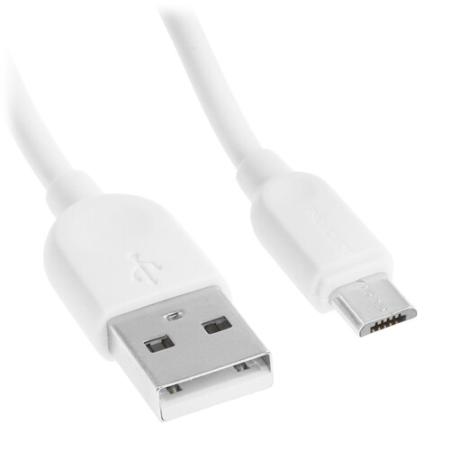 Купить Кабель круглый Borofone micro USB - USB 2.0 Type-A белый 3 м  5475150. Характеристики, отзывы и цены в Донецке