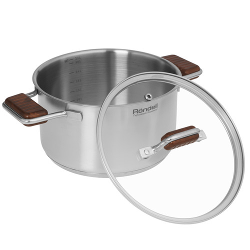 Купить Кастрюля Rondell Fjord RDS-1791 3.2 л 20 см серебристый  9309587. Характеристики, отзывы и цены в Донецке