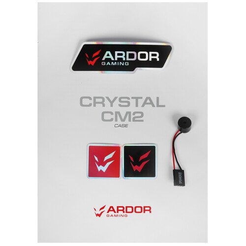 Купить Корпус ARDOR GAMING Crystal CM2  белый  9264887. Характеристики, отзывы и цены в Донецке