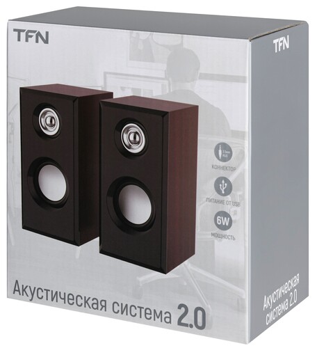 Купить Колонки TFN BS13-03 коричневый  5634138. Характеристики, отзывы и цены в Донецке