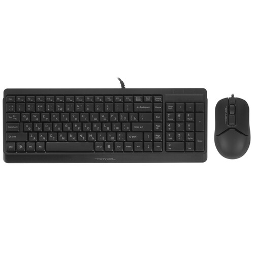 Купить Клавиатура+мышь  проводная  A4Tech Fstyler F1512 черный  4827018. Характеристики, отзывы и цены в Донецке