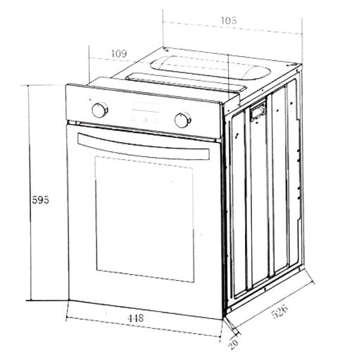 Купить Электрический духовой шкаф MAUNFELD EOEM516B черный  8158580. Характеристики, отзывы и цены в Донецке