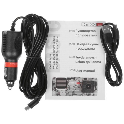 Купить Видеорегистратор Intego Basic VX-333DUAL + салонная камера  9290754. Характеристики, отзывы и цены в Донецке