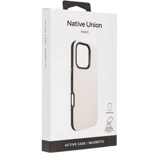 Купить Накладка  Native Union Active Case для Apple iPhone 16 Pro бежевый/черный  5474258. Характеристики, отзывы и цены в Донецке