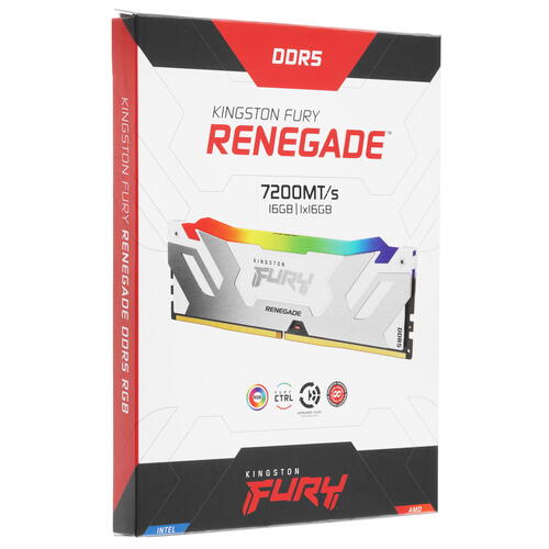 Купить Оперативная память Kingston Fury Renegade White RGB  5406052. Характеристики, отзывы и цены в Донецке