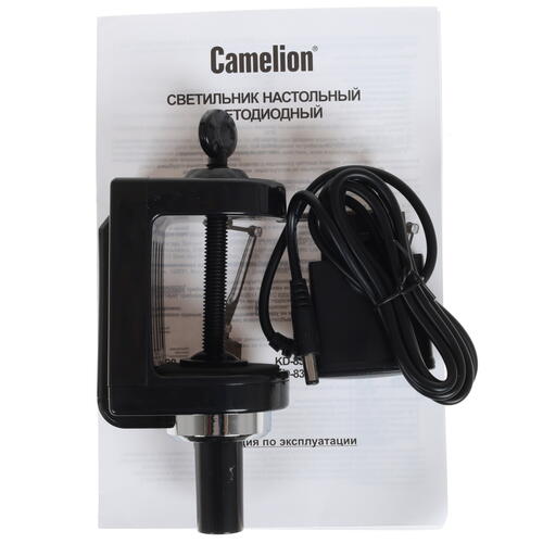 Купить Настольный светильник Camelion KD-831 C02 черный  1605450. Характеристики, отзывы и цены в Донецке
