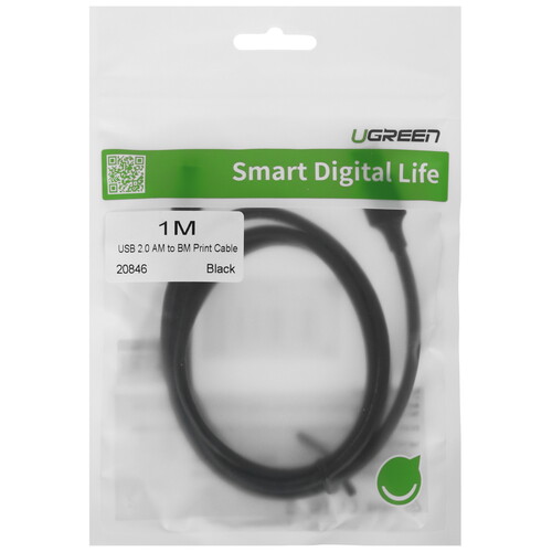 Купить Кабель Ugreen USB 2.0 Type-A - USB 2.0 Type-B  4714185. Характеристики, отзывы и цены в Донецке