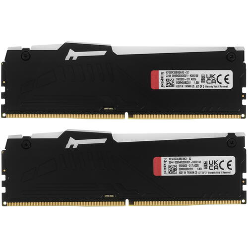 Купить Оперативная память Kingston FURY Beast Black RGB [KF560C36BBEAK2-32] 32 ГБ  5075012. Характеристики, отзывы и цены в Донецке