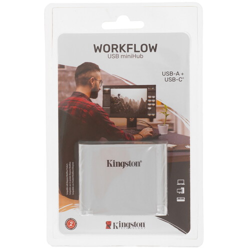 Купить Кард-ридер Kingston Workflow WFS-USB  5634447. Характеристики, отзывы и цены в Донецке