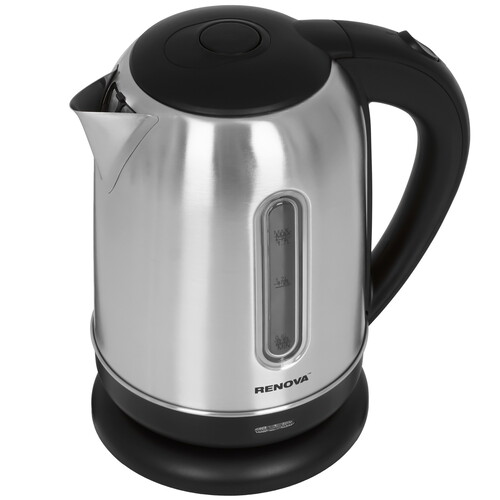 Купить Электрочайник Renova KT17S-02B серебристый  9207218. Характеристики, отзывы и цены в Донецке