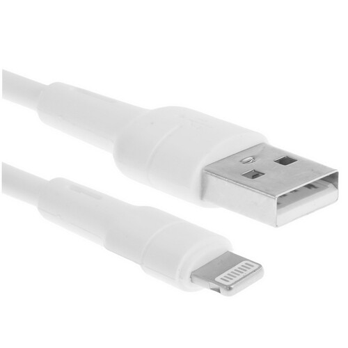 Купить Кабель круглый Borofone Lightning 8-pin - USB 2.0 Type-A белый 1 м  9244416. Характеристики, отзывы и цены в Донецке