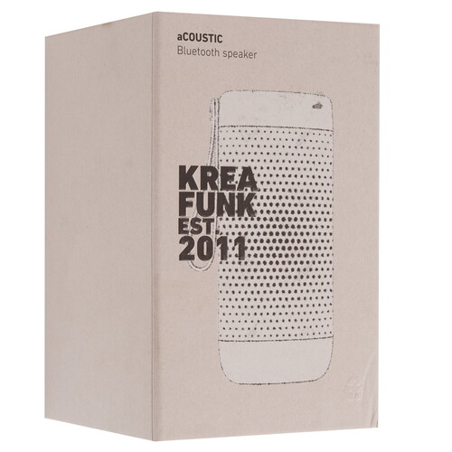 Купить Портативная колонка KreaFunk aCOUSTIC, белый  9279032. Характеристики, отзывы и цены в Донецке